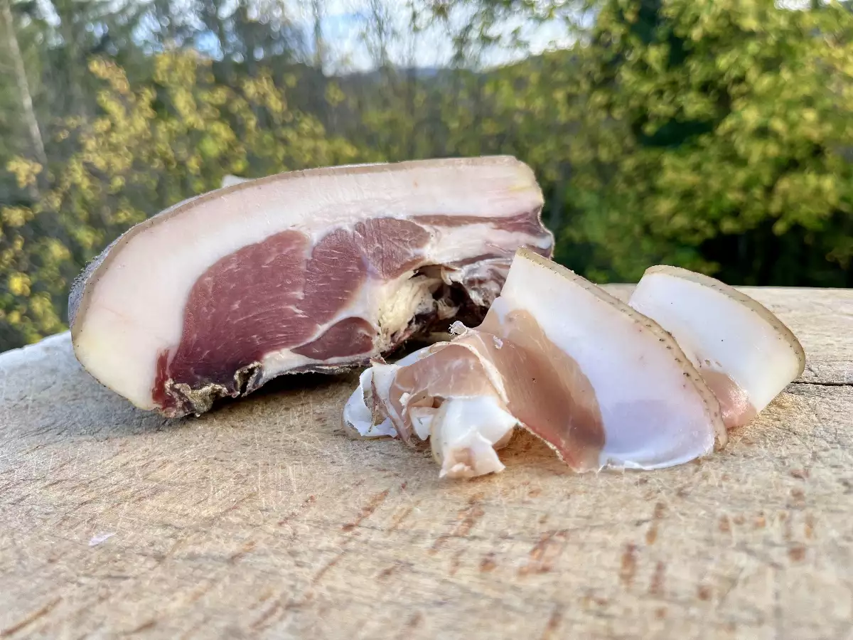 Jambon Sec de Porc Noir BIO - Demi Noix de Jambon